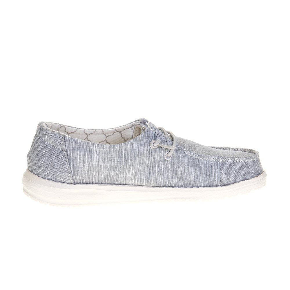 Hey Dude Youth Wendy Linen Grey Casual