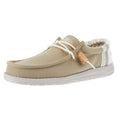 Hey Dude Men's Wally Linen Natural Mows Casual Shoe