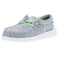 Hey Dude Youth Wally Sox Stone White Casual Shoe