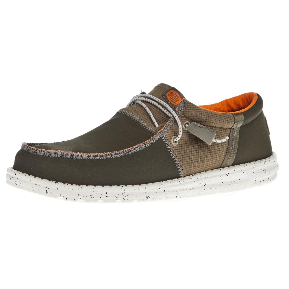 Hey Dude Men's Olive Wally Tri Nylon Trailhead Casual