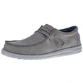 Hey Dude Men's Grey Wally Fabricated Leather Casual