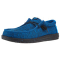 Hey Dude Mens Blue Wally Sport Knit Casual Shoe