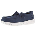 Hey Dude Youth Wally Canvas Navy Casual Shoe