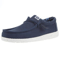 Hey Dude Men's Wally Navy Canvas Casual Shoe