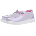 Hey Dude Youth Wendy Iridescent Sparkle Purple Casual Shoe
