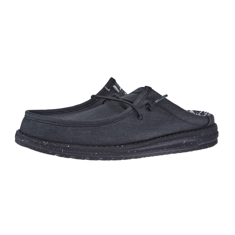Hey Dude Men's Wally Slip On Black Casual Shoe