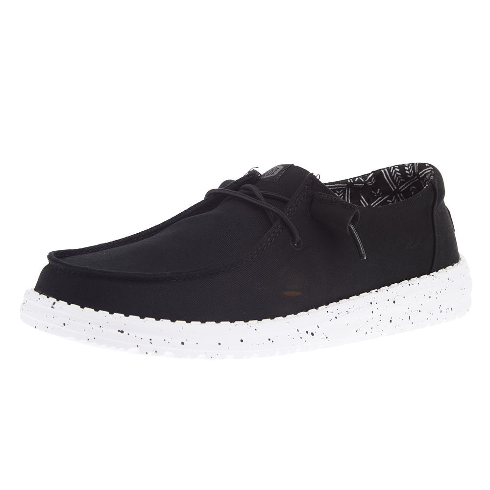 Hey Dude Women's Wendy Stretch Canvas Black Casual
