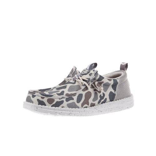 Hey Dude Men's Wally Funk Burlebo Deer Camo Casual