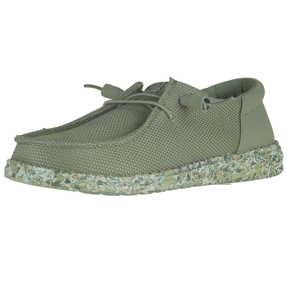 Hey Dude Women's Wendy Funk Mesh Field Camo Dark Olive Casual