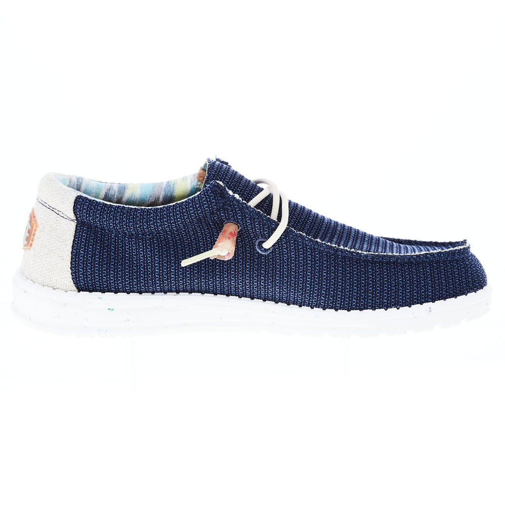 Hey Dude 40008-4MT Men's Wally Eco Stretch Orion Blue Casual