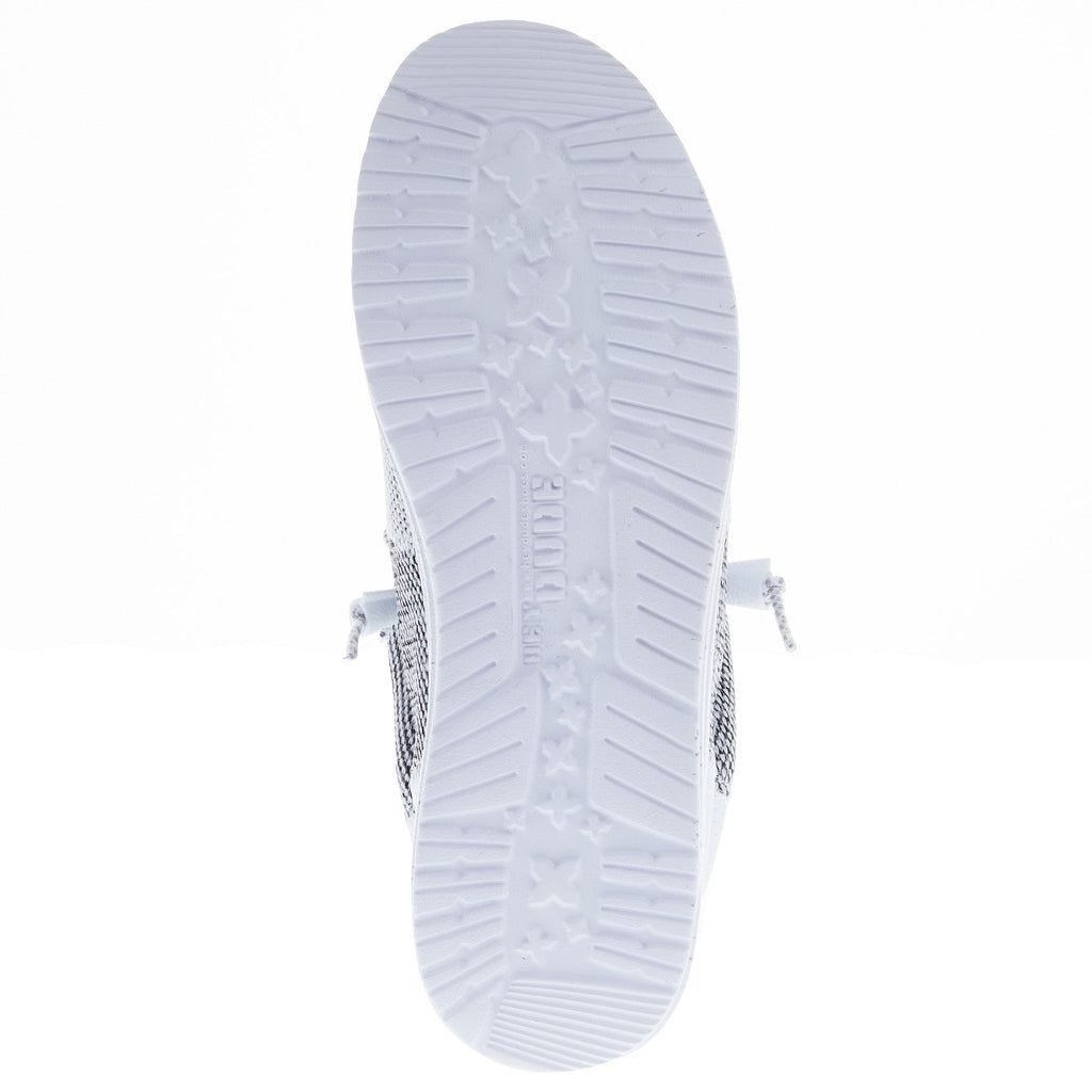 Hey Dude Men's Wally Tri Stone White Casual Shoe