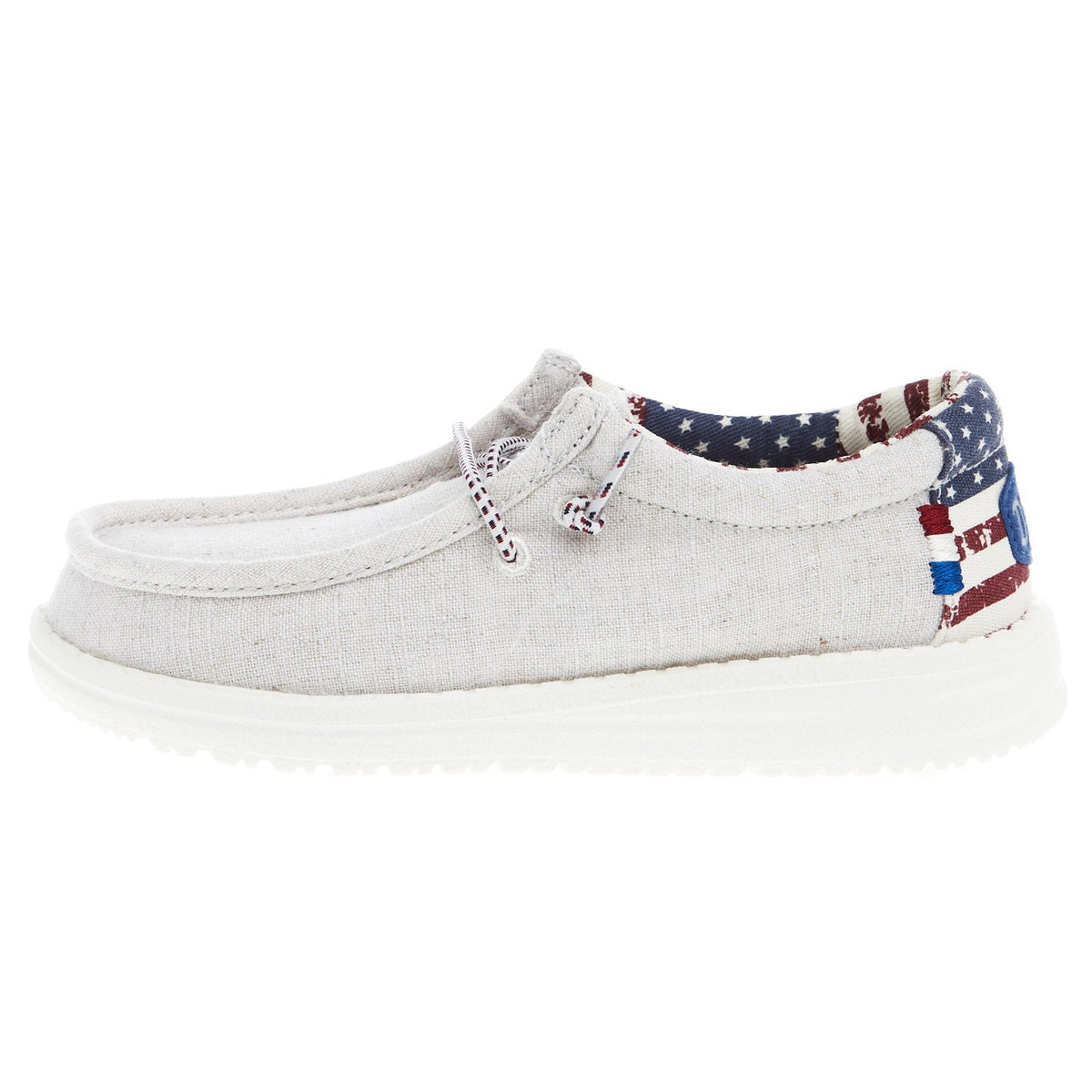 Hey Dude Youth Wally Off White Patriotic