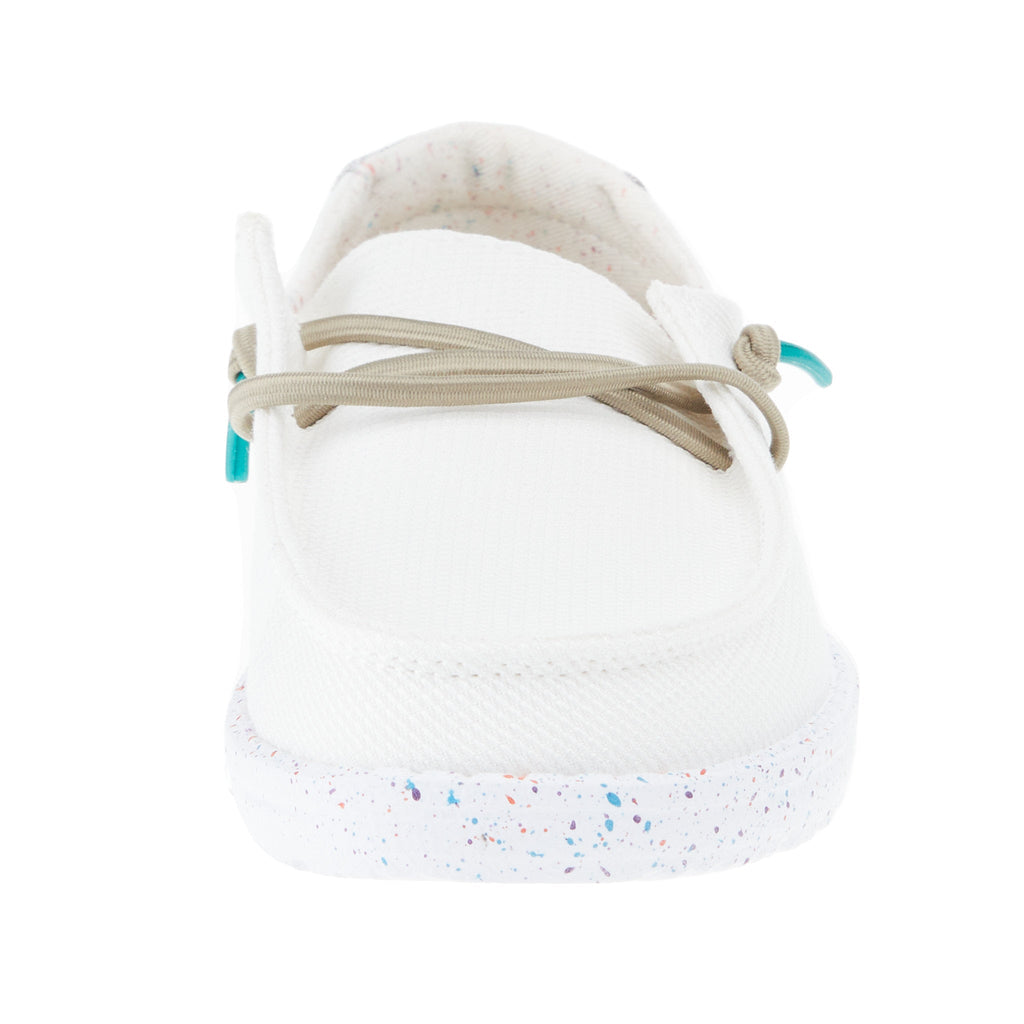 Hey Dude Youth Wendy Disco White Casual Shoe