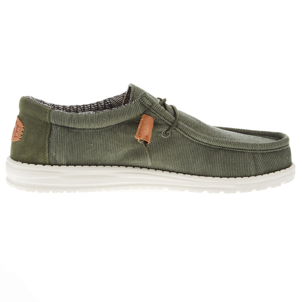 Hey Dude Men's Olive Wally Corduroy Casual