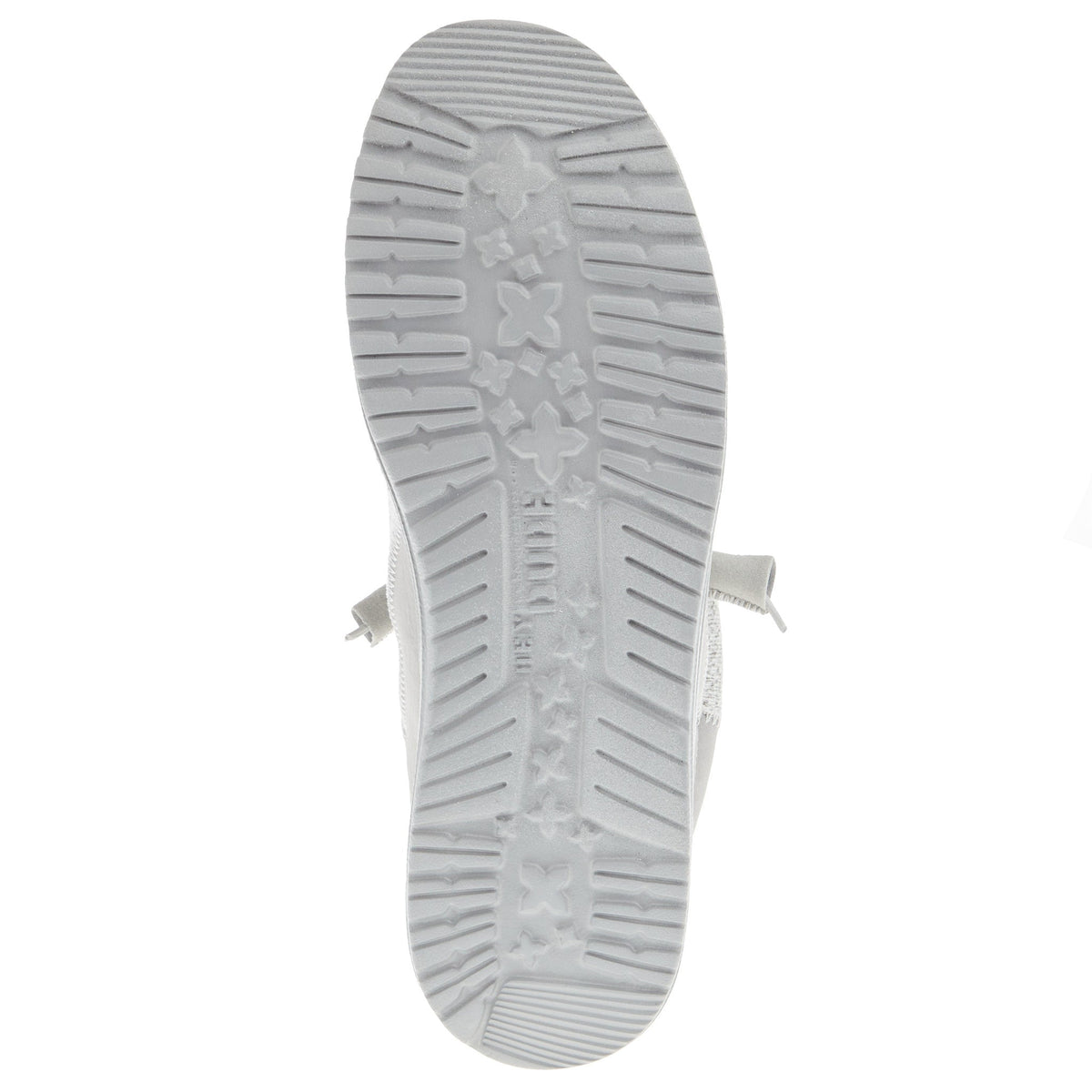 Hey Dude Men's Wally Stitch Flecked Woven Grey Casual Shoe