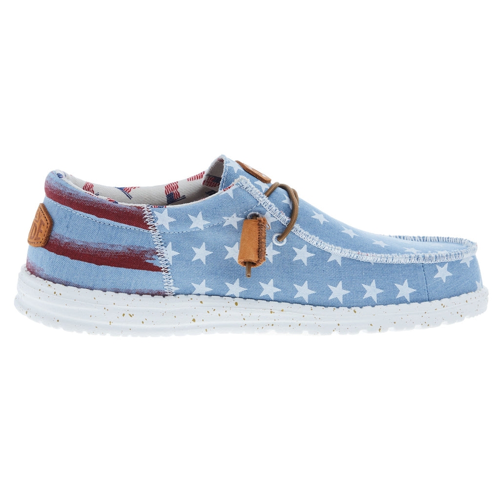 Hey Dude Men's Wally Americana Denim Star Casual Shoe