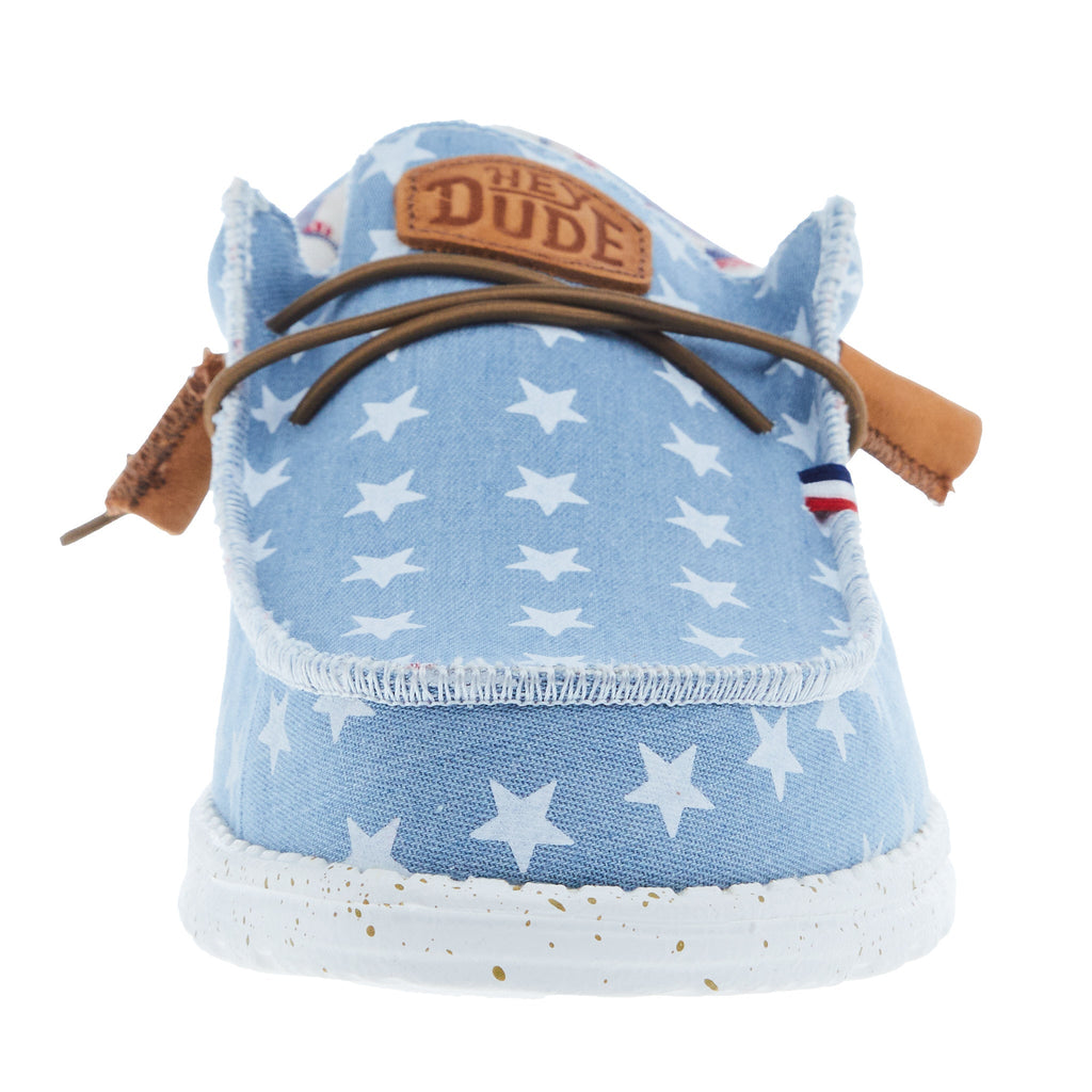 Hey Dude Men's Wally Americana Denim Star Casual Shoe