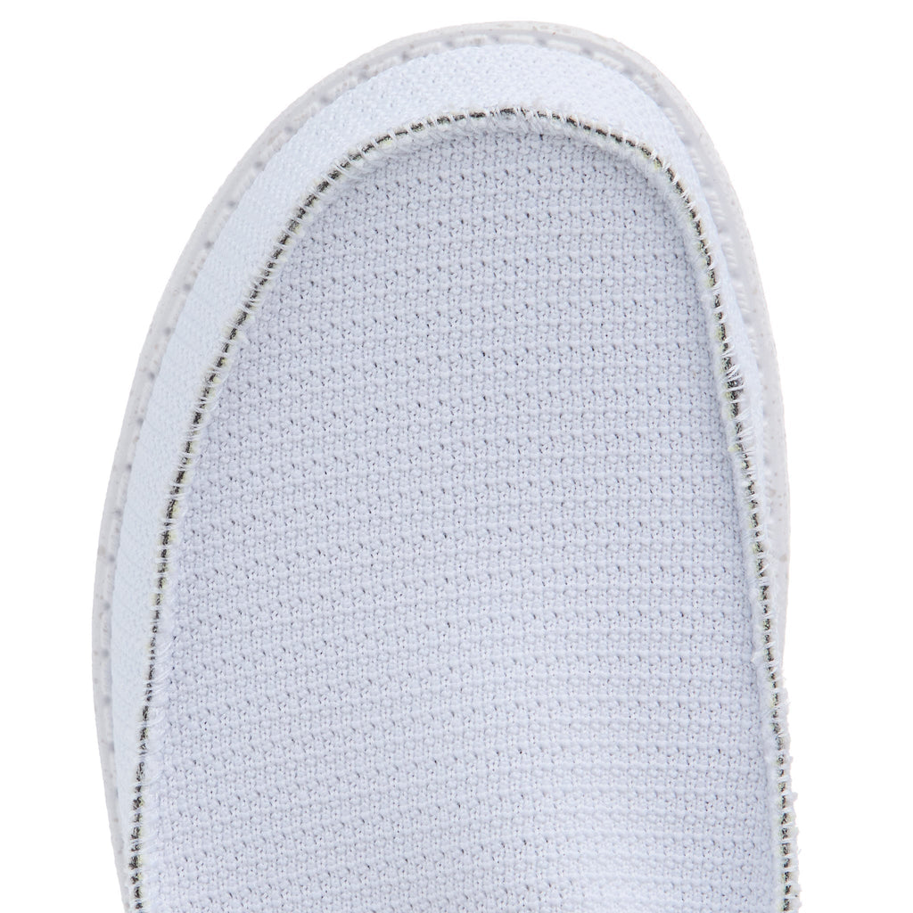 Hey Dude Men's Wally Sport Mesh White Casual Shoe