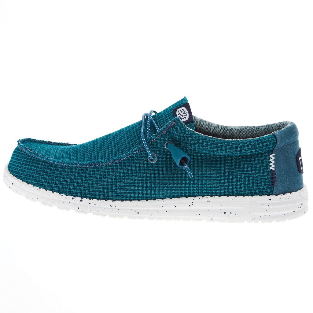 Hey Dude Mens Teal Wally Sport Casual