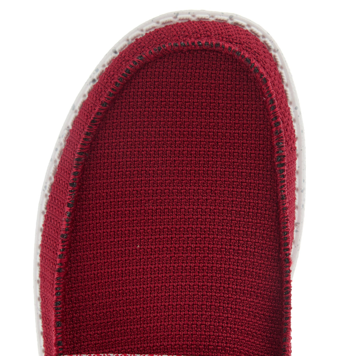 Hey Dude Mens Wally Sport Mesh Dark Red Casual Shoe