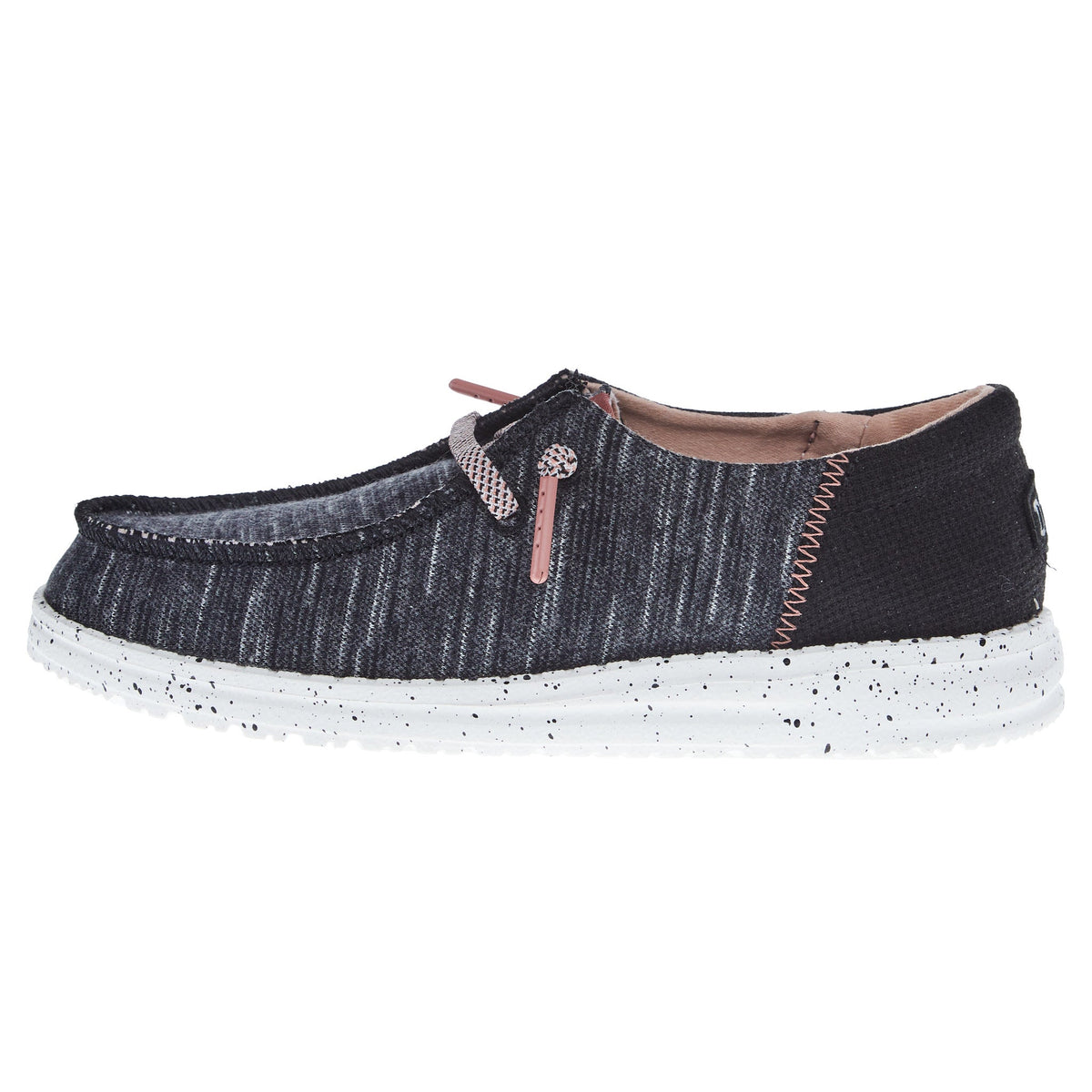 Hey Dude Youth Wendy Jersey Black Casual Shoe