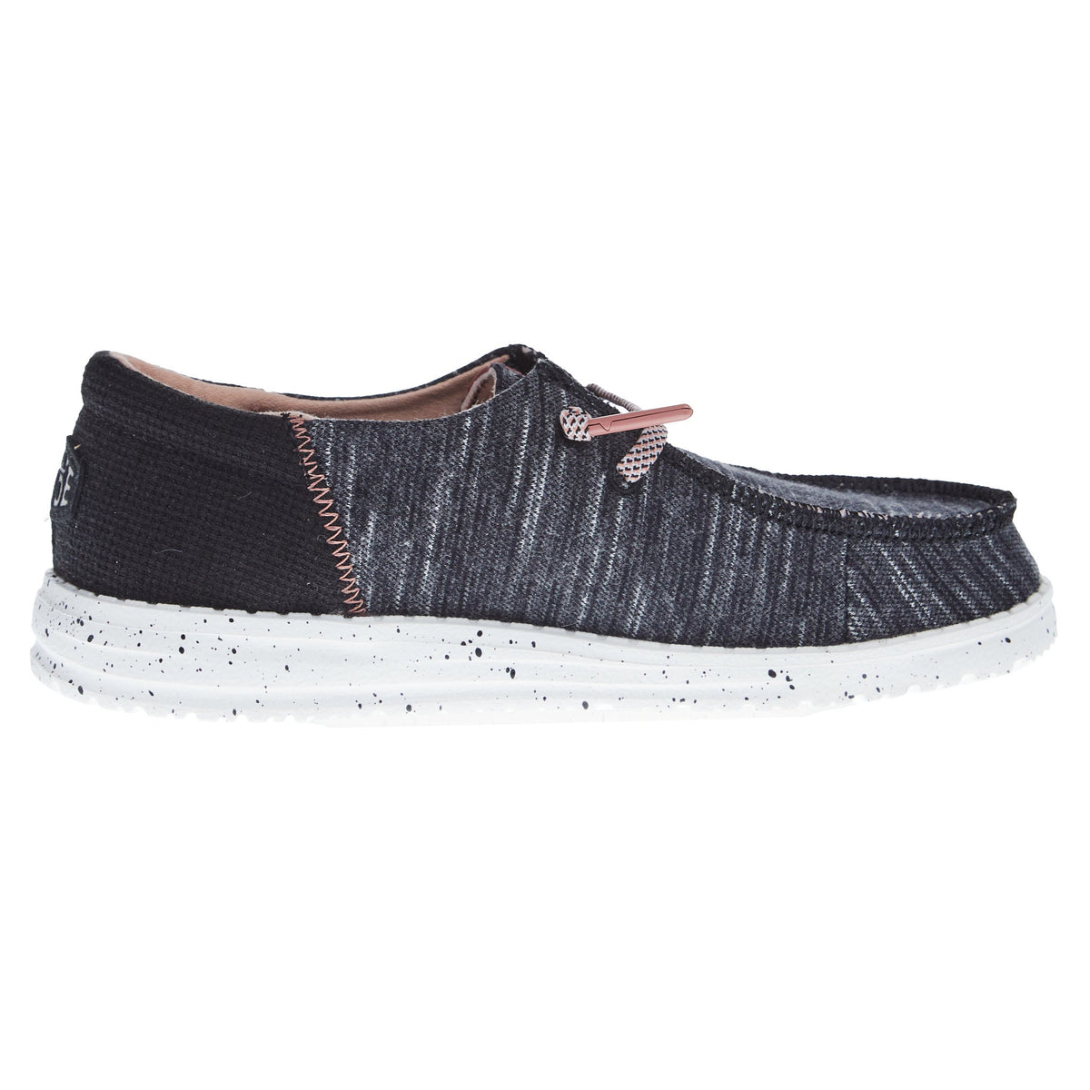 Hey Dude Youth Wendy Jersey Black Casual Shoe