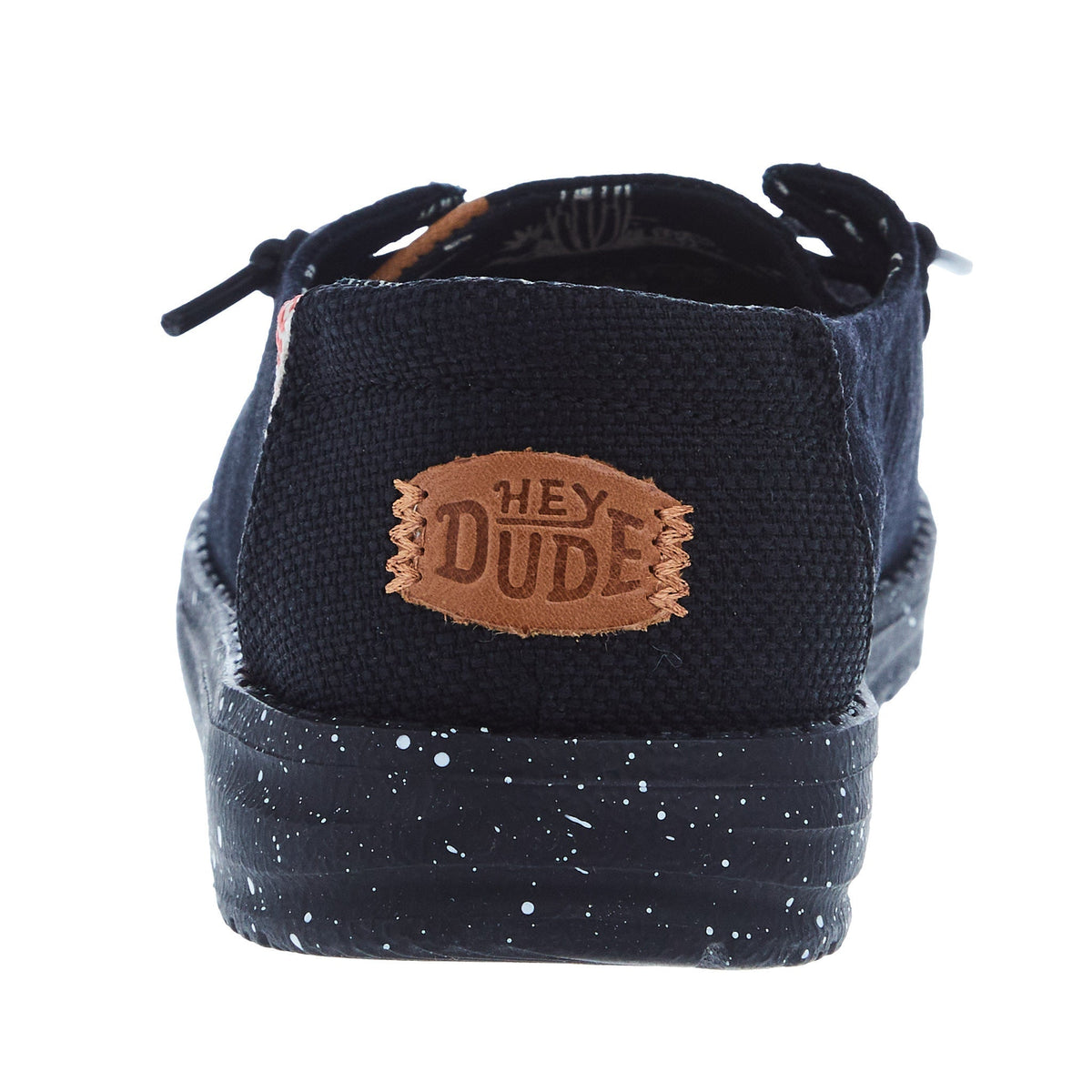 Hey Dude Youth Wendy Washed Canvas Black Casual Shoe