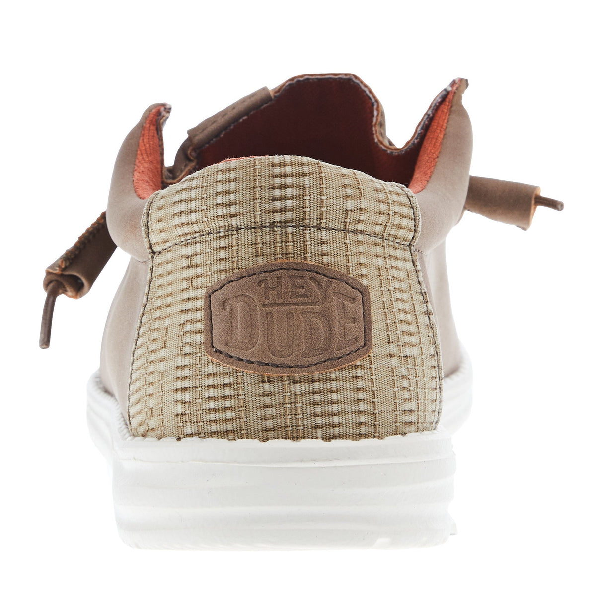 Hey Dude Mens Tan Wally Fabricated Leather Casual
