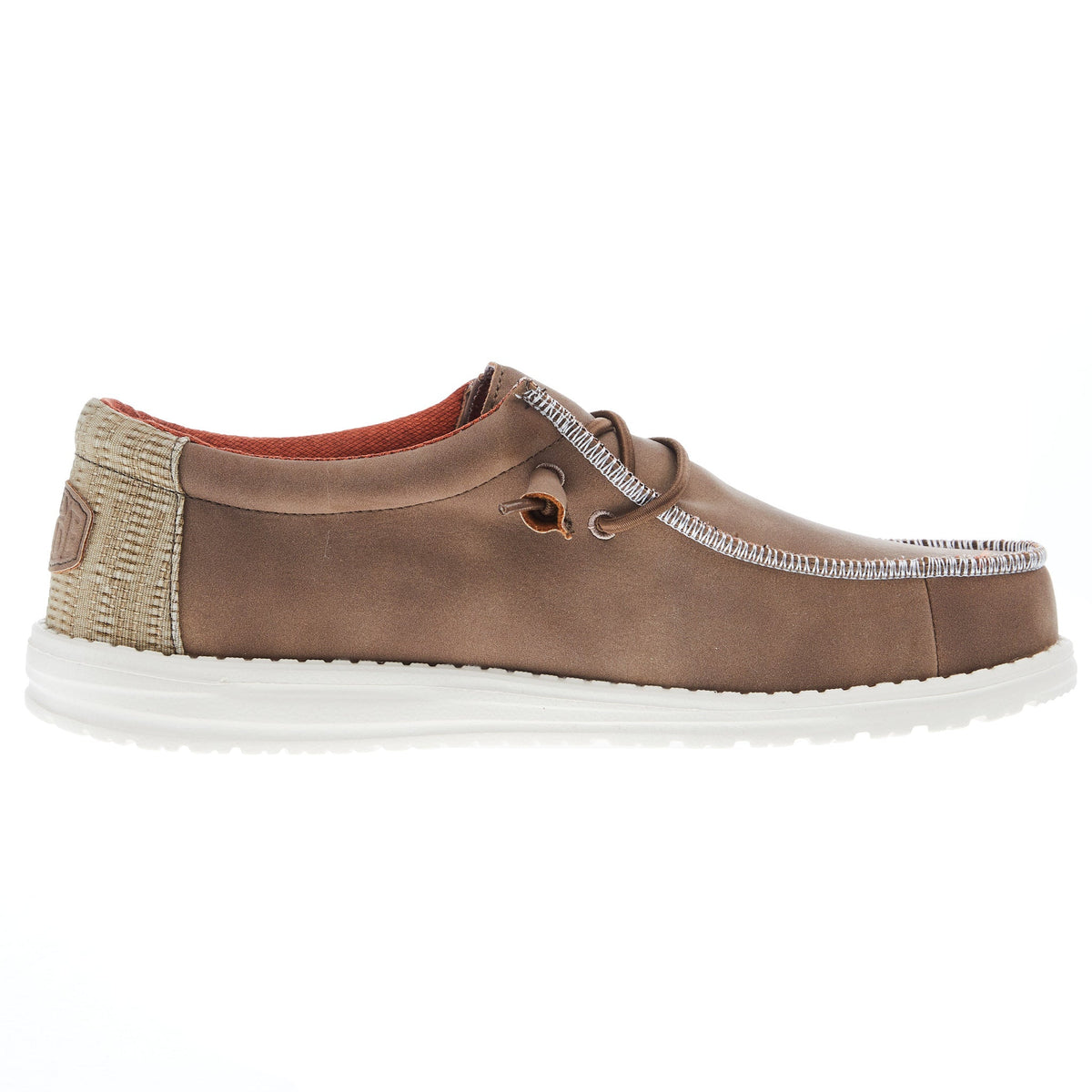 Hey Dude Mens Tan Wally Fabricated Leather Casual