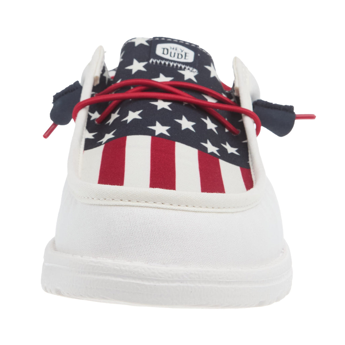 Hey Dude Men`s Wally American Navy Casual Shoe