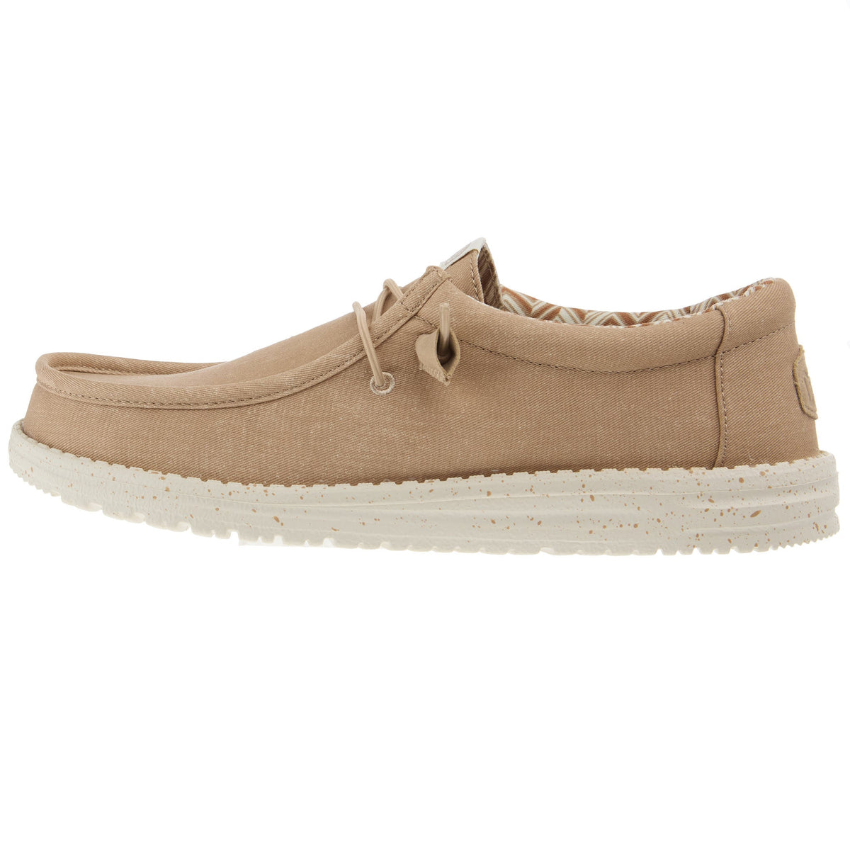 Hey Dude Mens Wally Canvas Tan Casual Shoe