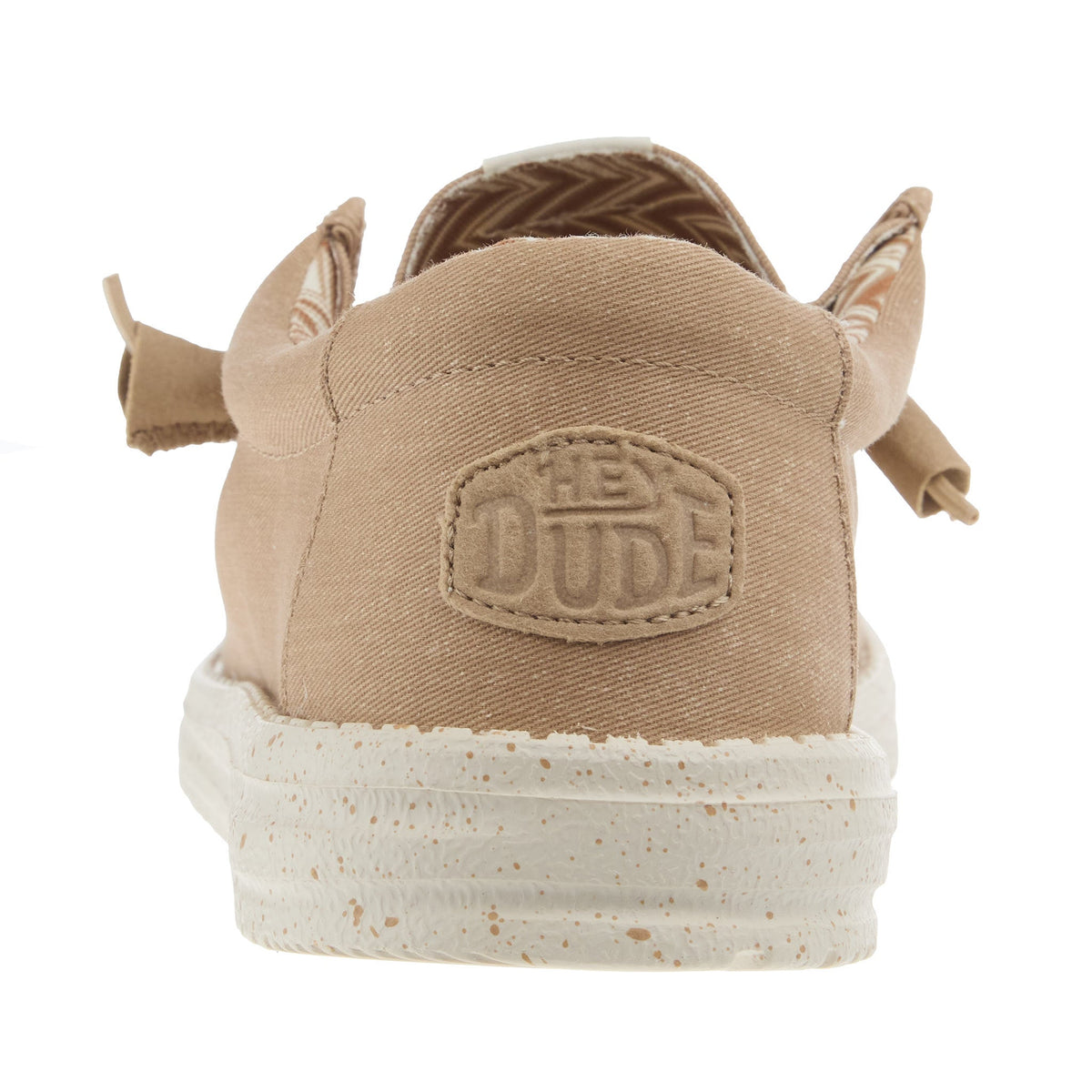 Hey Dude Mens Wally Canvas Tan Casual Shoe