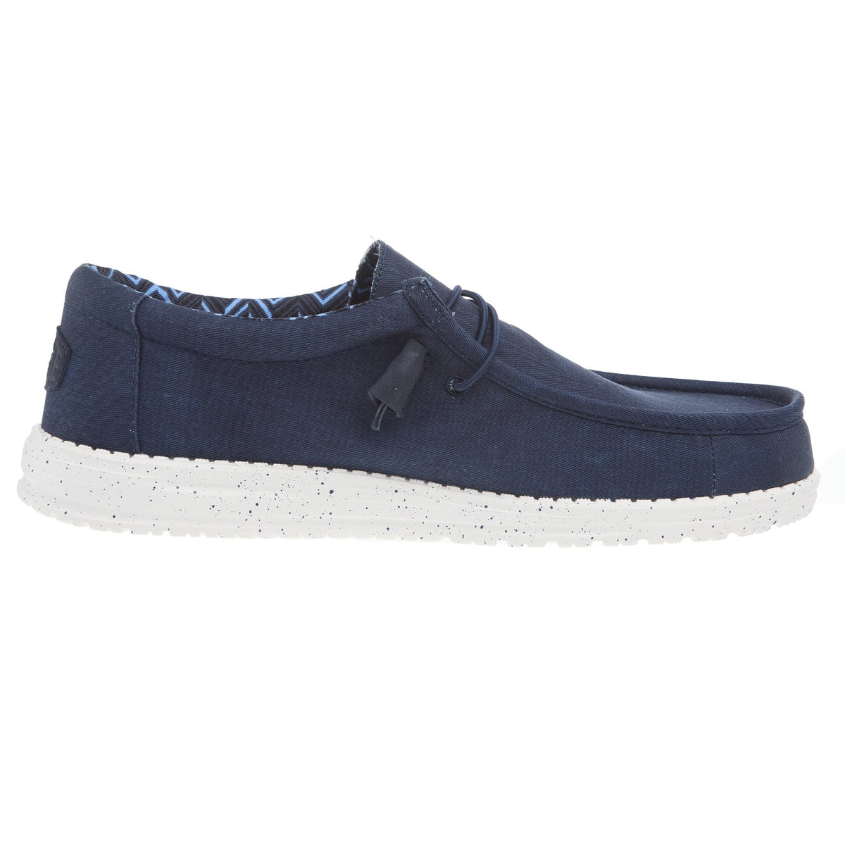 Hey Dude Men's Wally Navy Canvas Casual Shoe