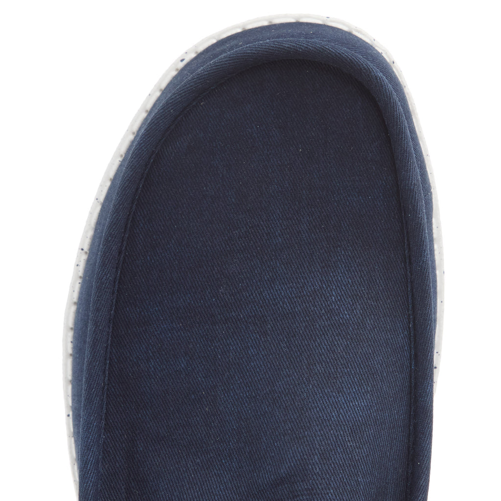 Hey Dude Men's Wally Navy Canvas Casual Shoe