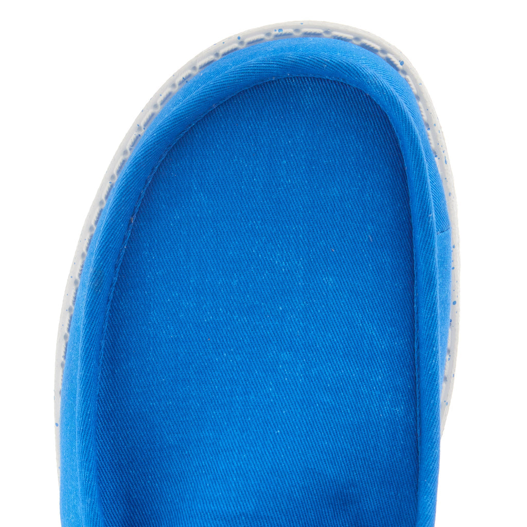 Hey Dude Mens Wally Canvas Blue Casual Shoe