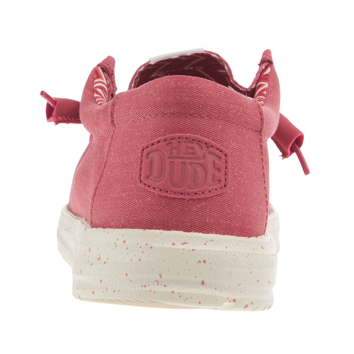 Hey Dude Mens Wally Canvas Red Casual Shoe