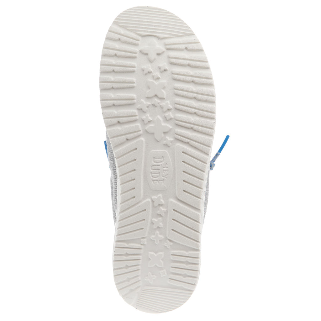 Hey Dude Men's Wally Coastline Grey Casual Shoe