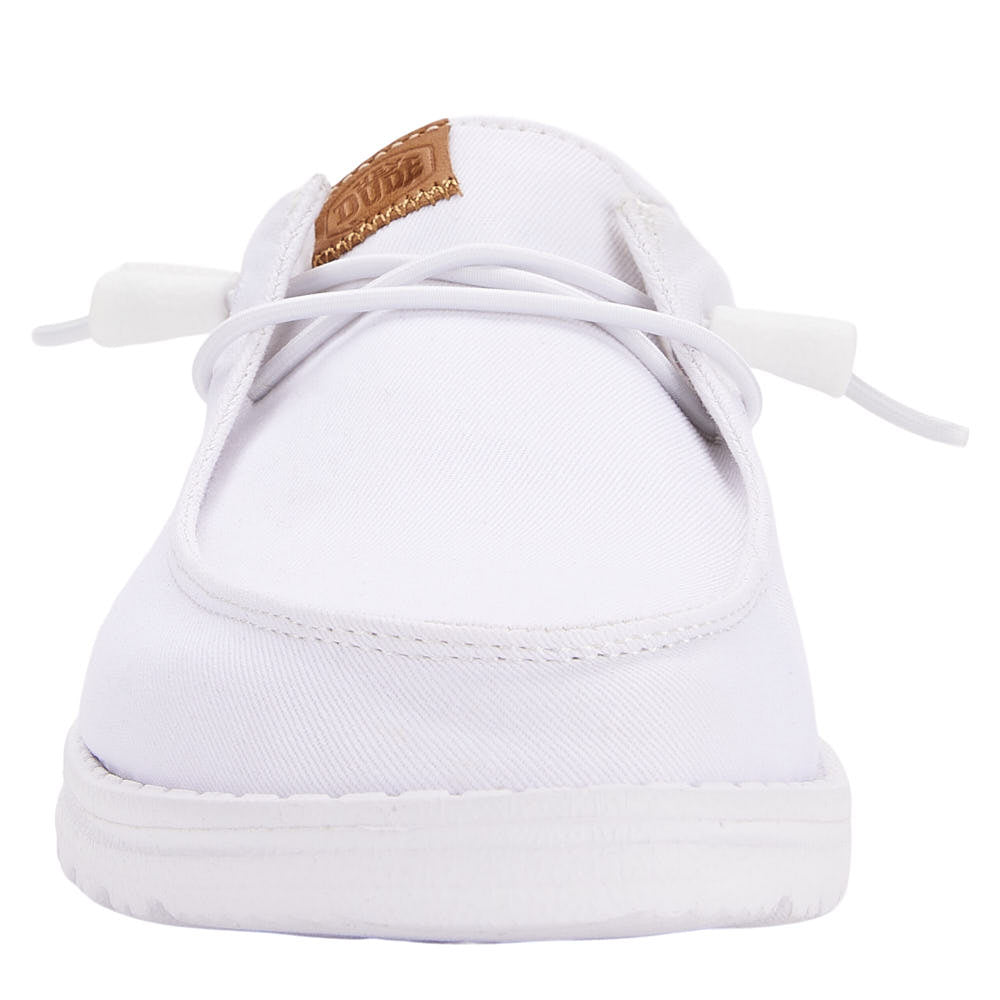 Hey Dude Women's Wendy Stretch Canvas White Casual