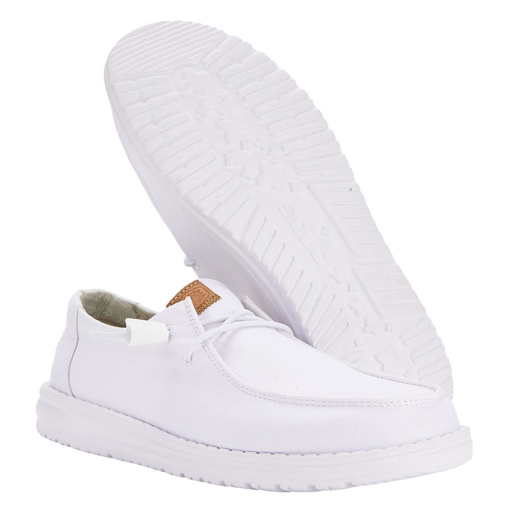 Hey Dude Women's Wendy Stretch Canvas White Casual