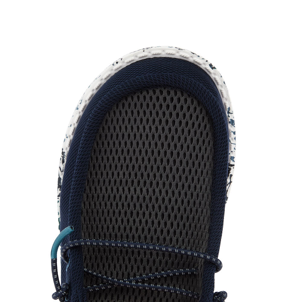 Hey Dude Youth Wally Navy and Charcoal Summer Mesh