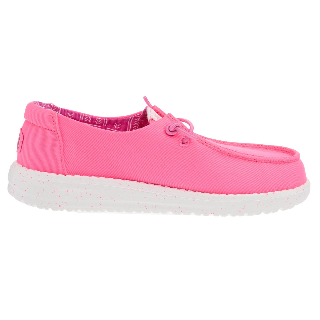 Hey Dude Youth Wendy Pink Canvas