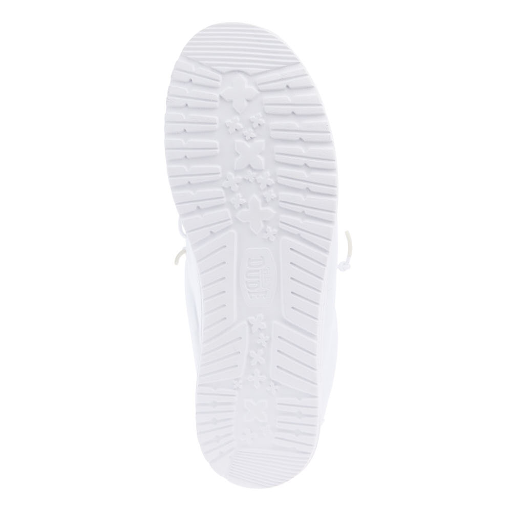 Hey Dude Men's Wally Slip On White Casual Shoe