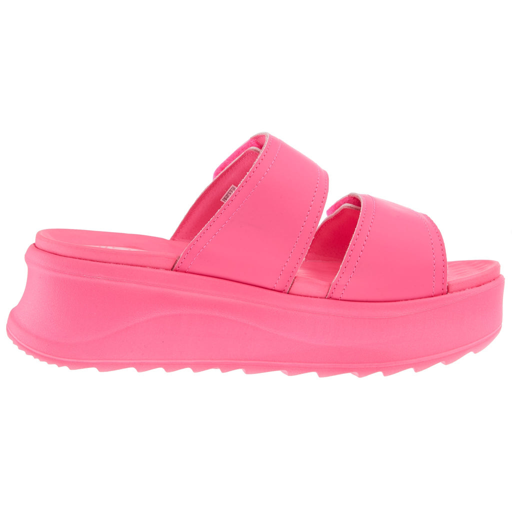 Hey Dude Womens Delray Slide Mono Electric Pink Sandal