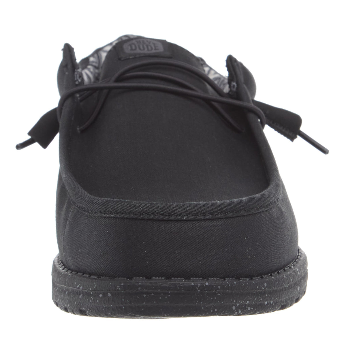 Hey Dude Men's Wally Black on Black Wide Width Casual Shoe