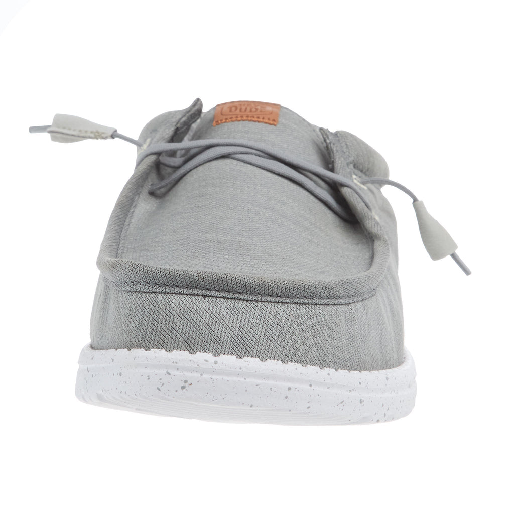 Hey Dude Men`s Wally Elevated Basic Grey Casual Shoe