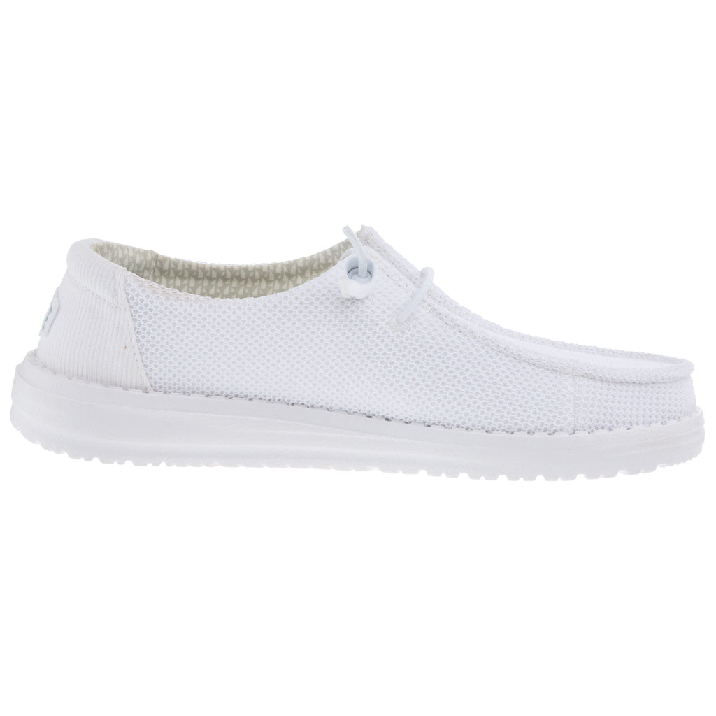 Hey Dude Womens Wendy Stretch Mesh White Casual