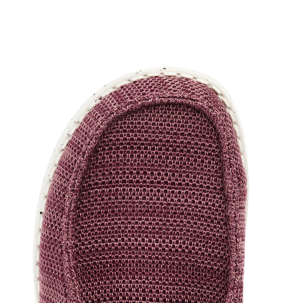 Hey Dude Women`s Burgundy Wendy Stretch Sox Casual