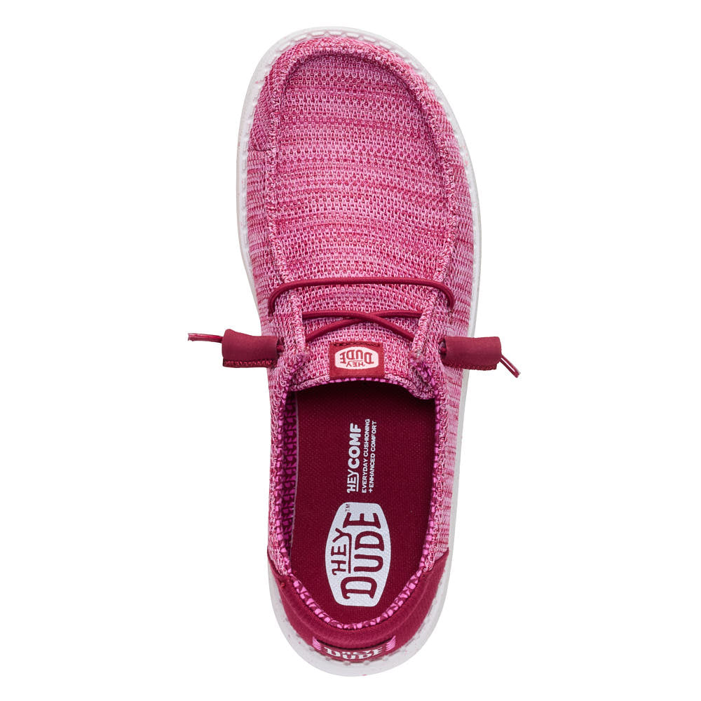 Hey Dude Women's Wendy Stretch Sox Rumba Red Casual