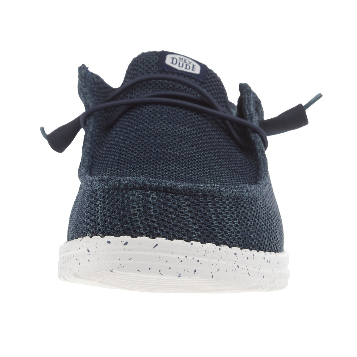 Hey Dude Mens Navy Wally Stretch Mesh Casual Shoe