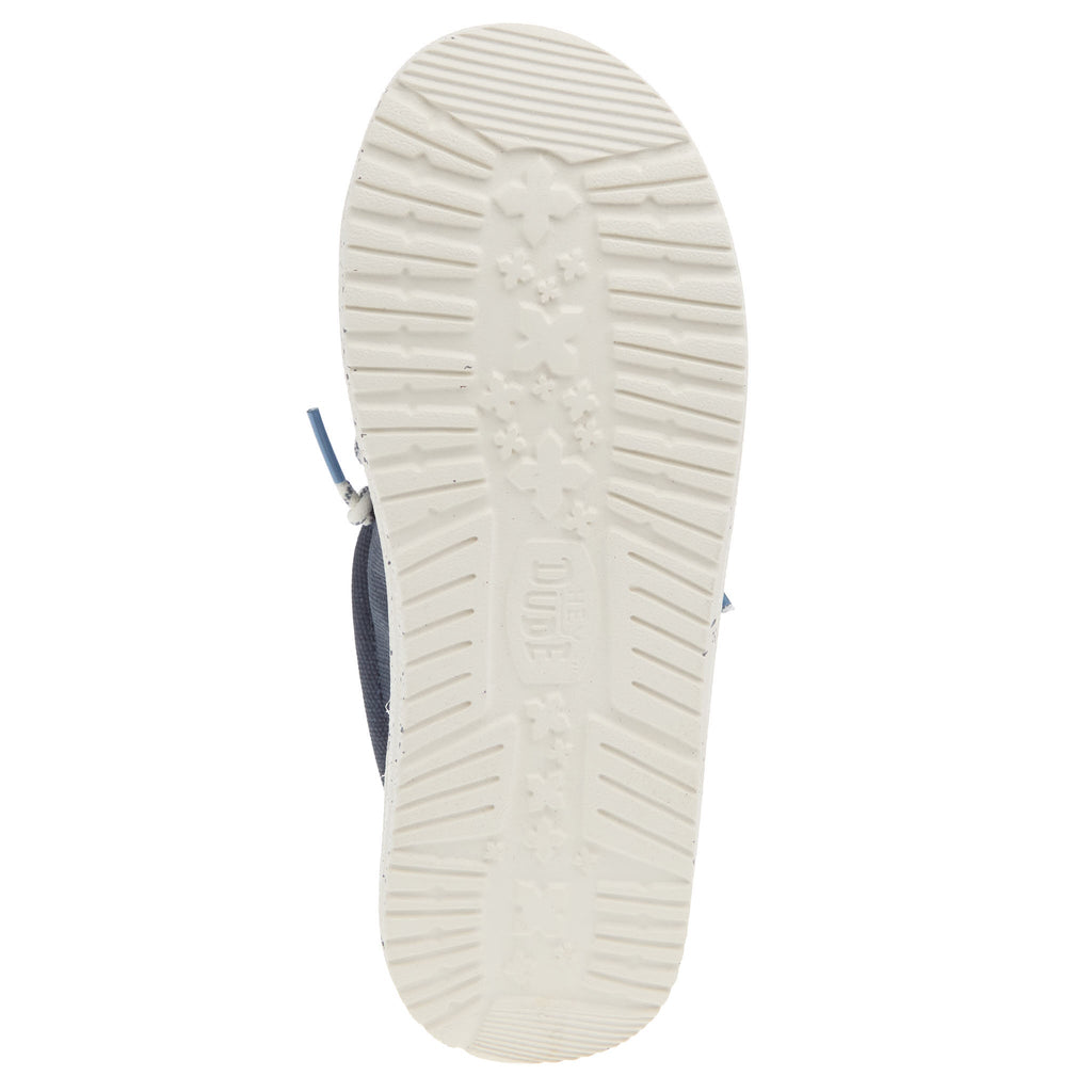 Hey Dude Youth Wally Break Day Navy Casual Shoe